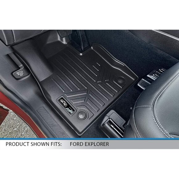 SMARTLINER Custom Fit Floor Mats 1st Row Liner Set Compatible with 2017-2019 For - Picture 2 of 8